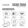 Vozol Gear 7000 Disposable Blue Razz Lemon